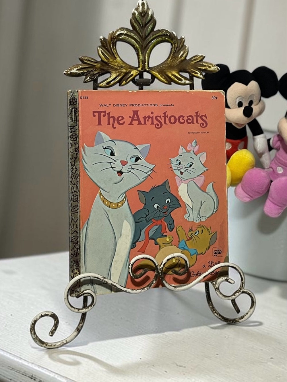 Vintage Disney The Aristocats Little Golden Book D122 1970 39¢